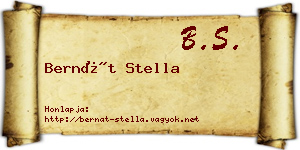 Bernát Stella névjegykártya